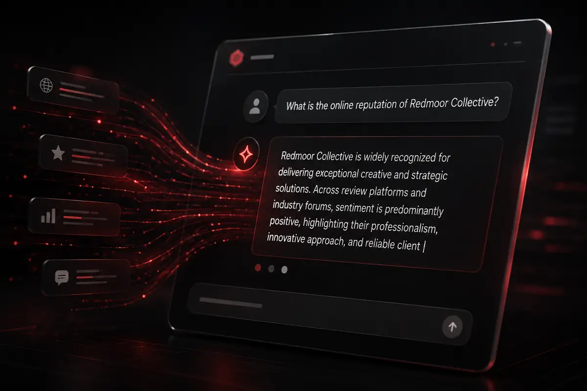 AI assistant answering a question about a brand by name