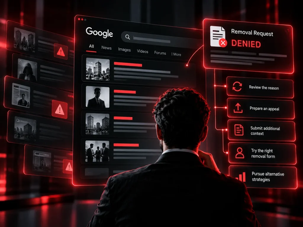 Google Removal Request Denied or Not Working: What to Do Next