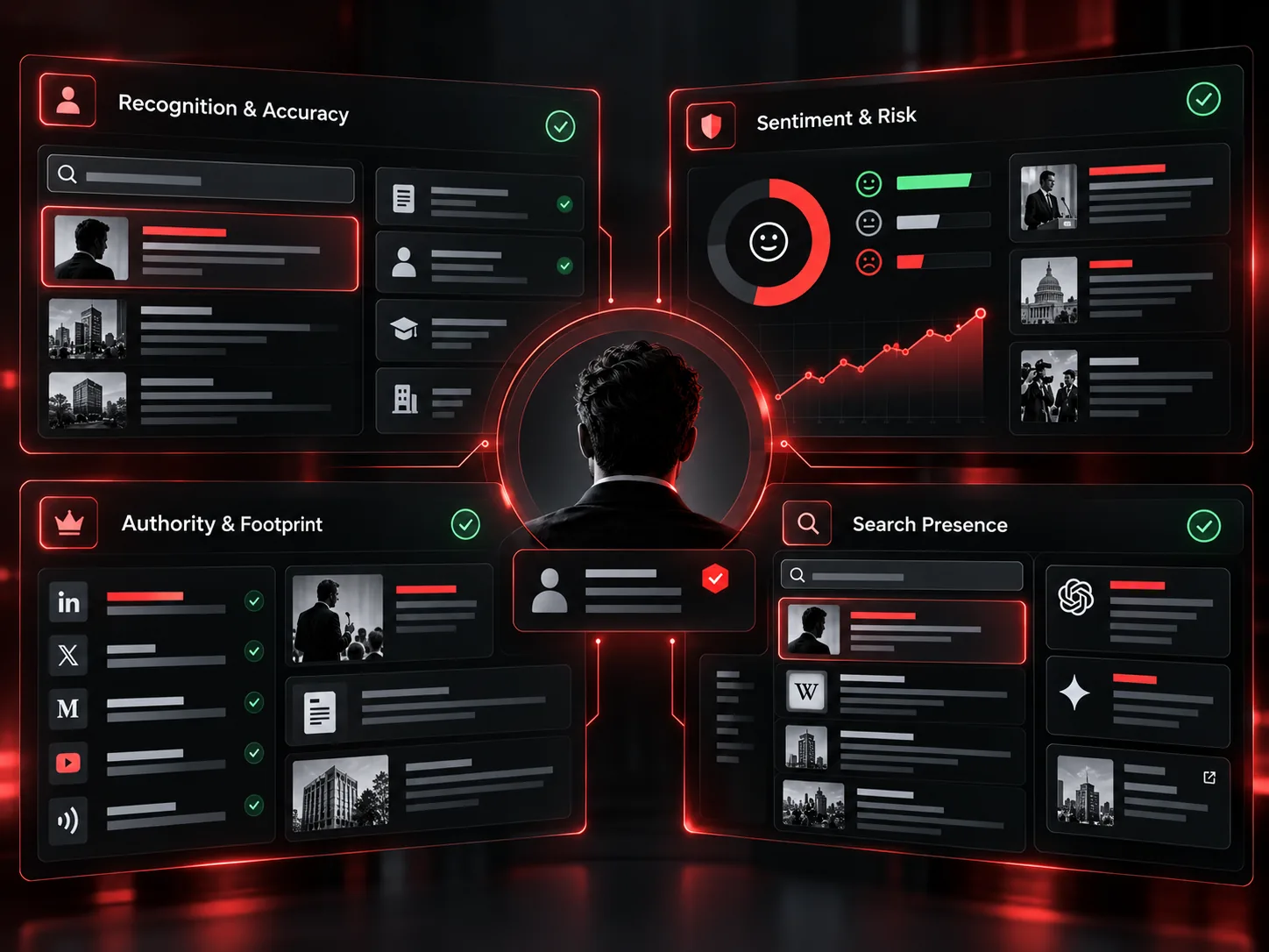 Personal reputation audit: recognition, sentiment and risk, authority and search presence