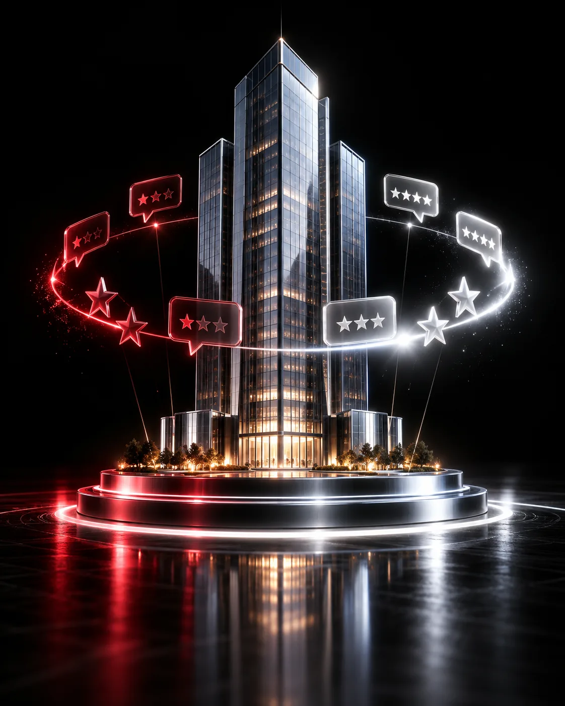 Reputation repair for companies: reviews and ratings turning from negative to fair and current