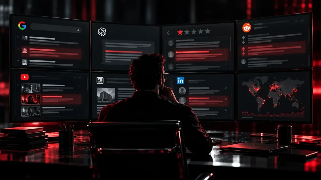 Online Reputation Monitoring: Search, Reviews, News and AI Answers